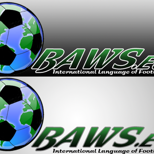 Global football (soccer) logo - baws.eu Design by Xploited