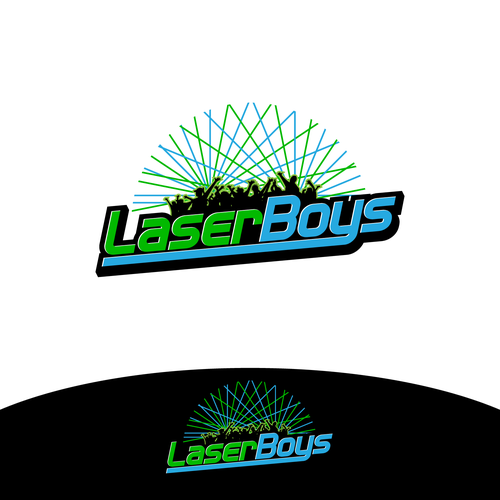 Upbeat logo design for laser-show hire/design company Design by Wuiing!