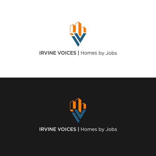 Irvine Voices - Homes for Jobs Logo Réalisé par dazumba™️