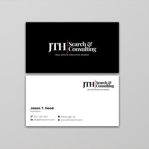 Business Card Design for Executive Search Firm Design by ™SF_Design™