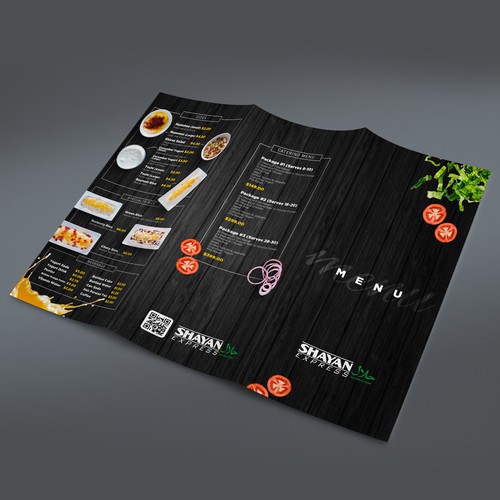 Design a menu for middle eastern restarant Design by Levy Camara