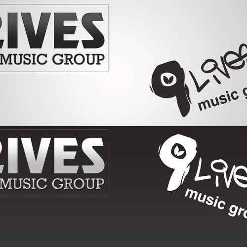 Design di 9 Lives Music Group Record Label LOGO di Sceliano