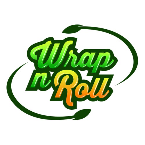 HAVE FUN creating a logo for WRAP N ROLL food tuck and then do MORE ...