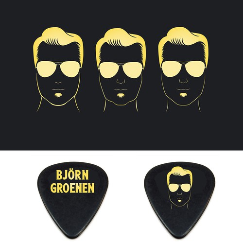 GUITAR PICK DESIGN PROFESSIONAL ARTIST Design by kkatty