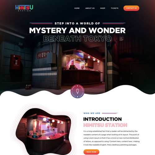Web page design contest entry by Webwooter™
