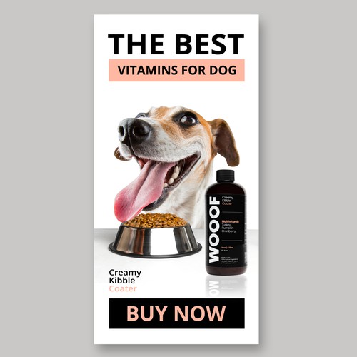 WOOOF Dog Multivitamin banner ads Design by Sapretoz