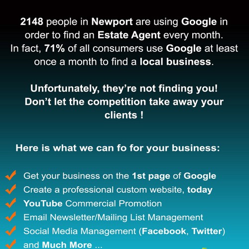 Help Prestige-SEO LTD with a new flyer or postcard Design by Iceblast