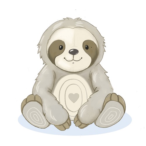 Designs Design a Sloth Stuffed Animal Character for Autistic Children