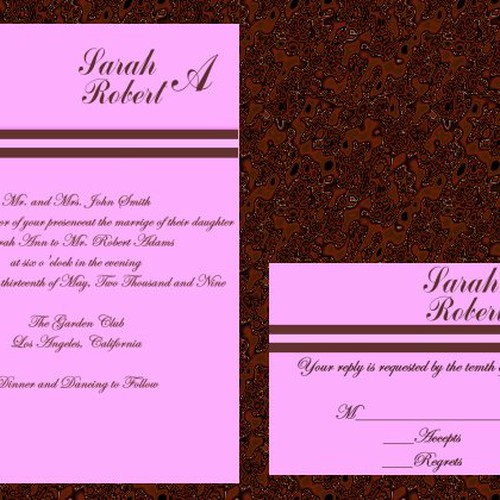 Letterpress Wedding Invitations Ontwerp door william1908