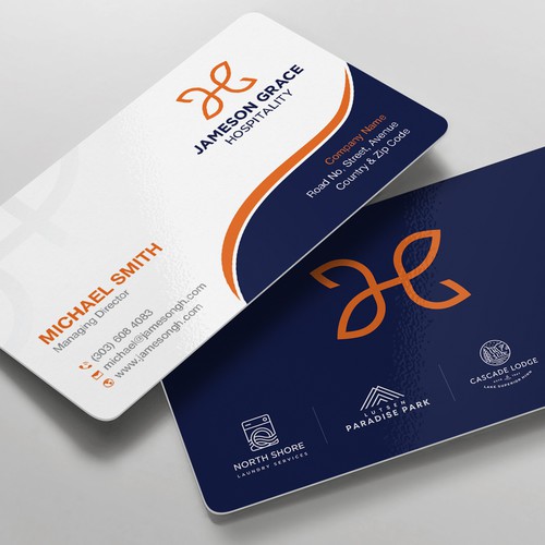 Design Create a modern and clean business card for a parent company with 4 subsidiaries por CilioLab✦