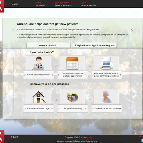 Create a website design for a  healthcare start-up  Design by Tudor A.