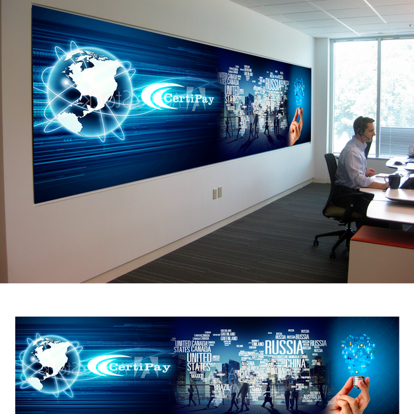 Design by Graphicicon99 titled "Technology Wall Display Design Concept"