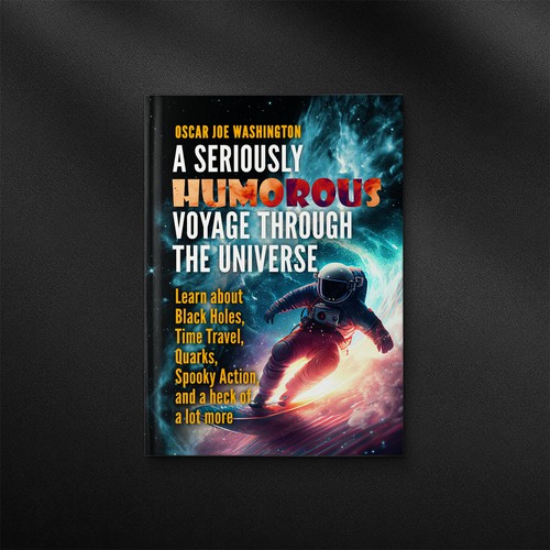 Design an exciting cover, front and back, for a book about the Universe. Design by danc