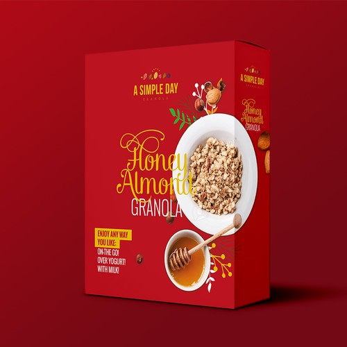 A Simple Day Granola Box Design Design by flaglab