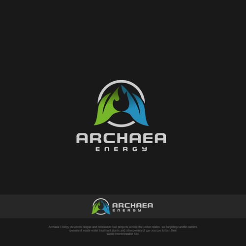 Archaea Energy Logo Design by Jacob Gomes