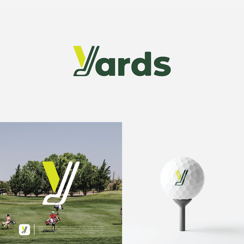 Yards golfing app logo Design by maskutut