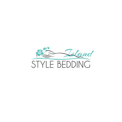 Create a Hawaiian/island inspired logo primarily for bedding, table ...