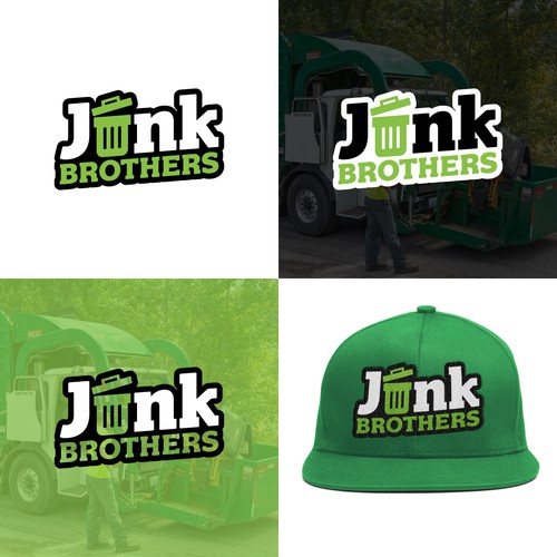 Fun logo for our local, family owned junk removal business Design by chico'