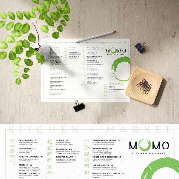 Design by Madras40 titled "Menu design for a beautiful restaurant "