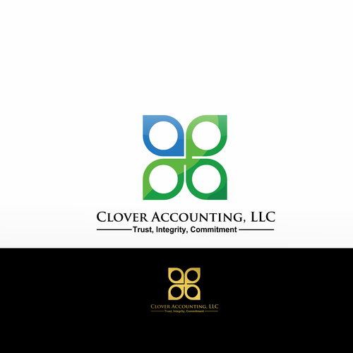 Designs Create clean and sophisticated four leaf clover image for