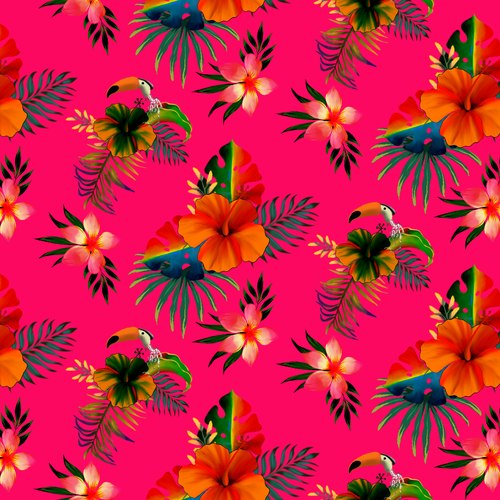 Tropical Fabric Print - Textile Designers & Illustrators Los Angeles fashion brand needs your designs Design by ash00 Designs