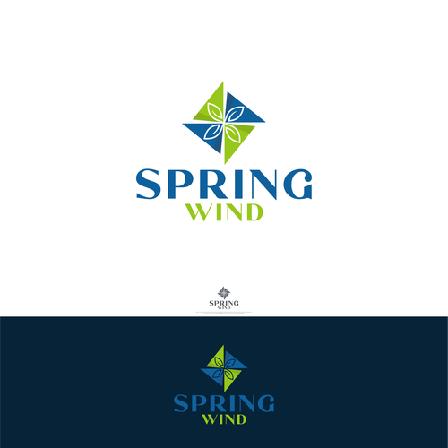 Design di Spring Wind Logo di InTuos Pro