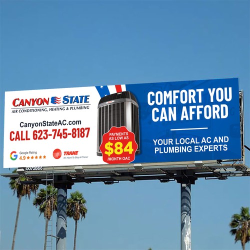 Design An Eye-Catching Billboard For An HVAC Company Design von vsardju