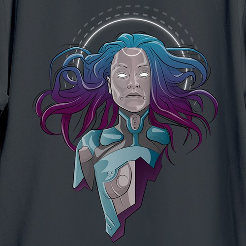 Illustrate a Sci-Fi girl, take over the universe! Design by Ol Mit