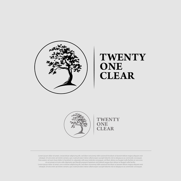Logo Design for TWENTY ONE CLEAR