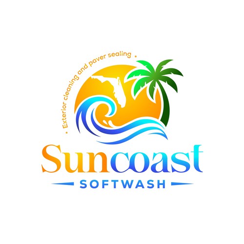 A logo for a softwash company that is appealing and inviting Diseño de Parbati