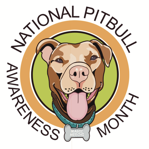 Magic Meechi - National Pitbull Awareness Month Design by JOHNN L. JONES