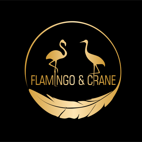 Flamingo & Crane Design by CostinLogopus