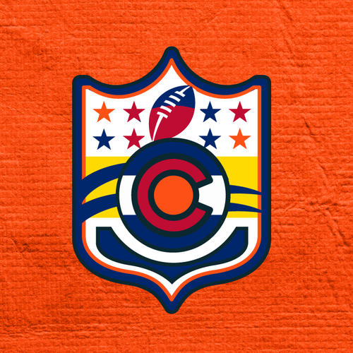 Colorado NFL Flag Logo Réalisé par -NLDesign-