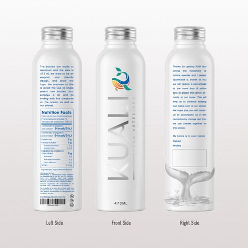 Water bottle design!! Lets be disruptive and elegant Design by Creative- Jiniya.