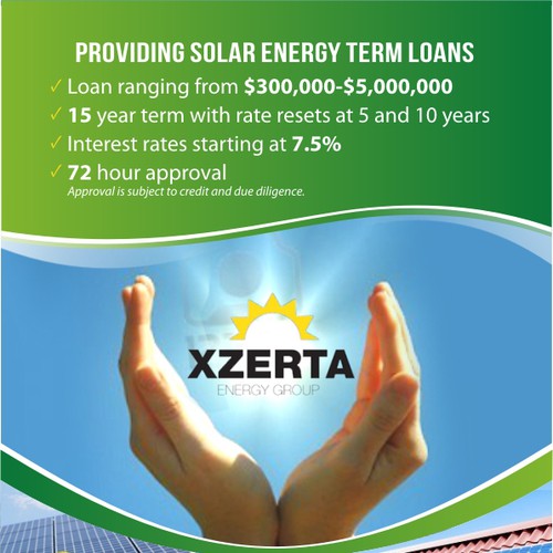 Flyer design for a Solar Energy firm デザイン by Neonka