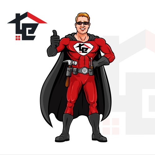 Captain Rooftop Protector of home exteriors Ontwerp door brint'X