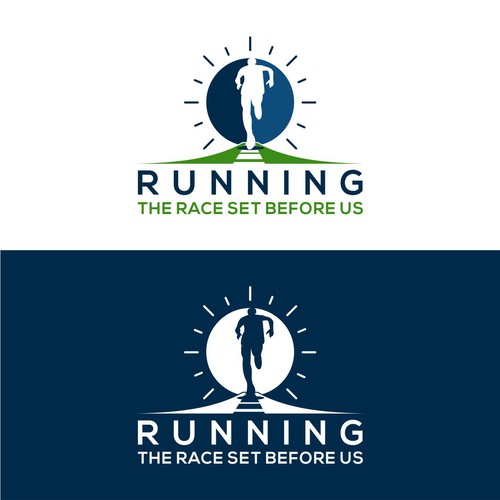 Logo for theme of the year - Running the Race-ontwerp door glasvakia