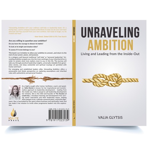 Create a cover for a book about leadership and unraveling your ambition! Design by AS Cover Arts