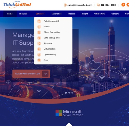An IT services provider needs a high-tech website to help their business grow Design by ABRIR