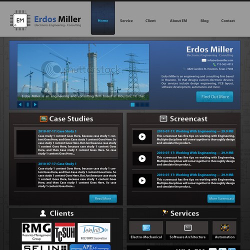 Wordpress Design for Unconventional Engineering Firm Design by Arast