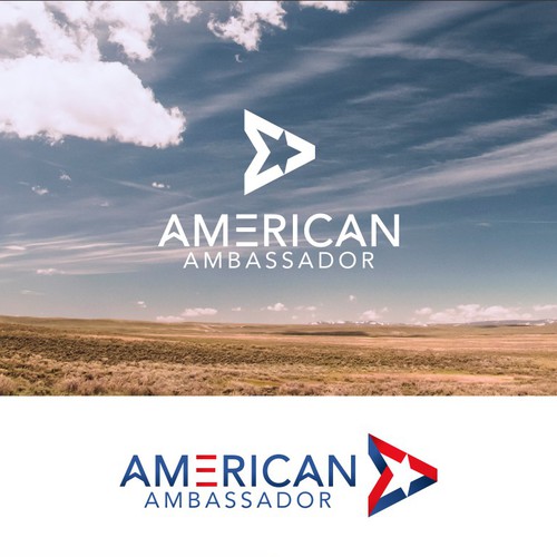 A travel based logo for videos about visiting the US Design by InkSay Design