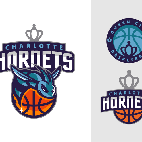 Community Contest: Create a logo for the revamped Charlotte Hornets! Design by Shmart Studio