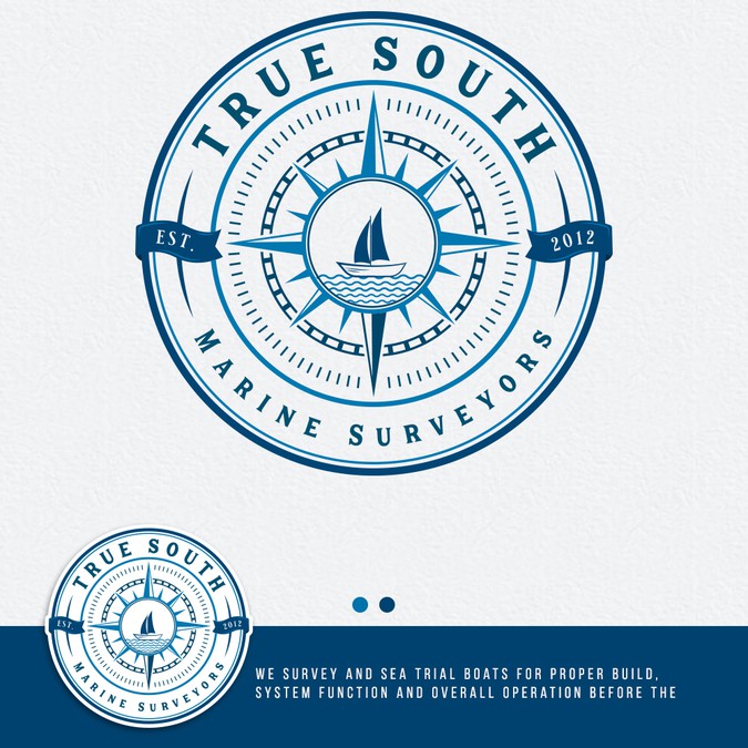 Hipster logo contest for True South Marine Surveyors | Logo design contest