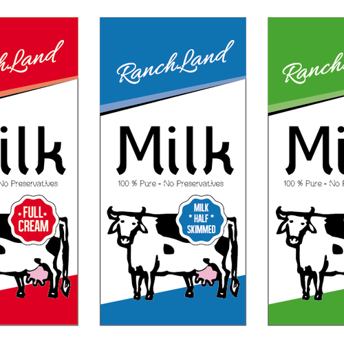 Create the Package for a New Major Milk Brand in China Design by CMJNdesign