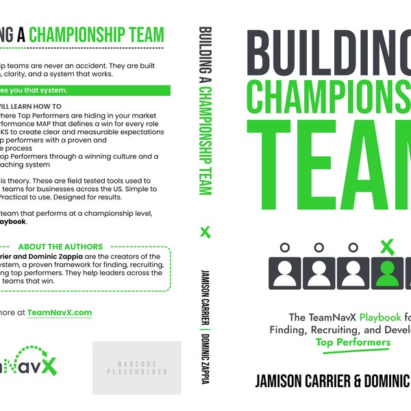 Building a Championship Team Book Cover Design Contest Winner