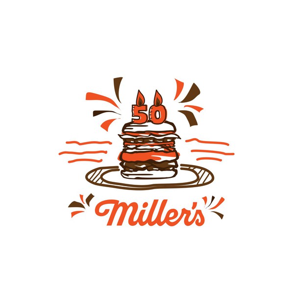 simple design for 50th anniversary