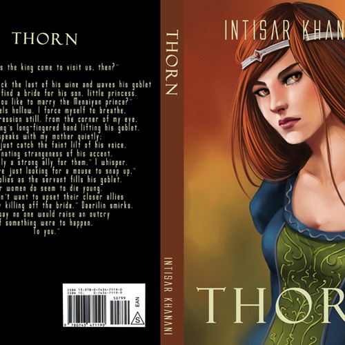 Book Cover for a YA Fantasy Novel / Fairy Tale Retelling Design por Kinnara
