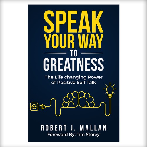 Speak Your Way to Greatness Book Cover Design Design by N&N Designs