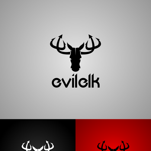 In need of an abstract smooth logo for Evil Elk game studio Diseño de Ricky Asamanis