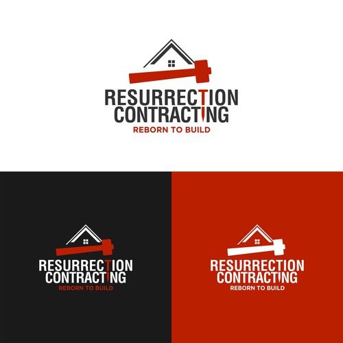 "Reborn To Build" construction company logo. Design by sofia_fatiha